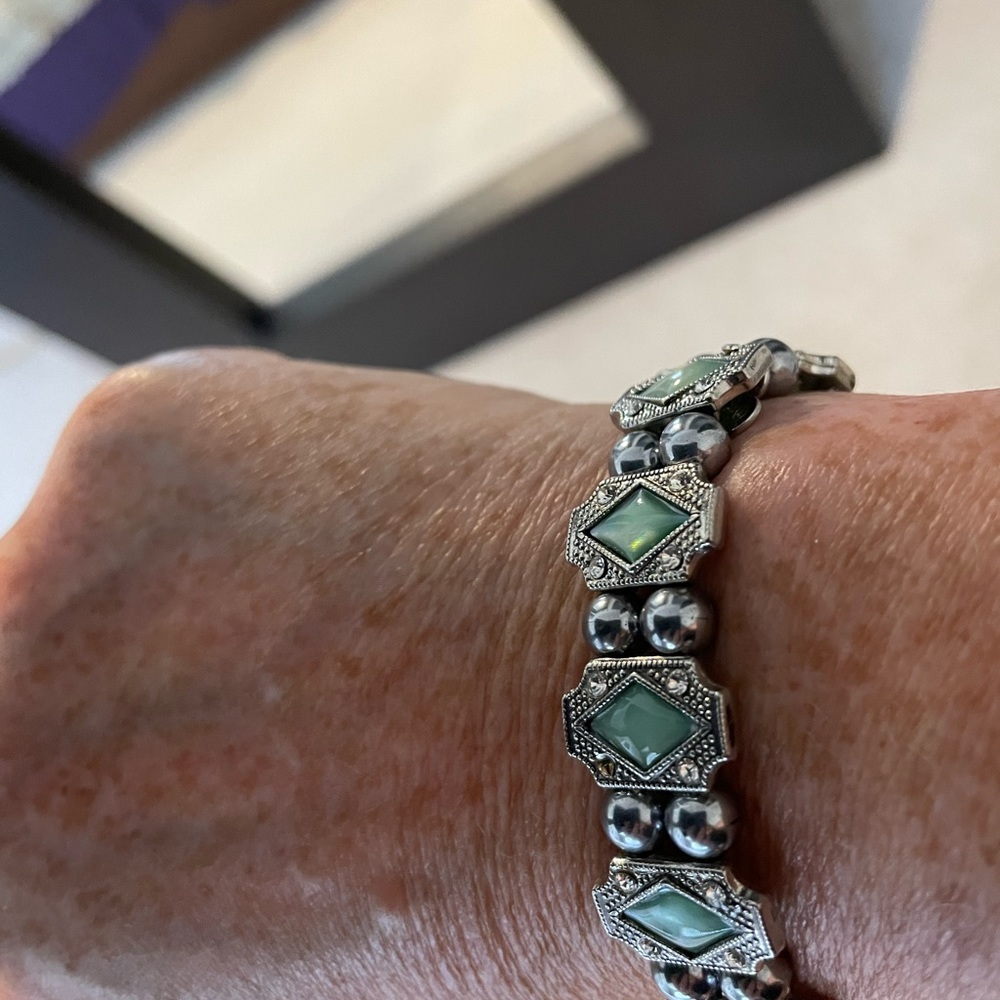 3/$20 Metal and glass bracelet.